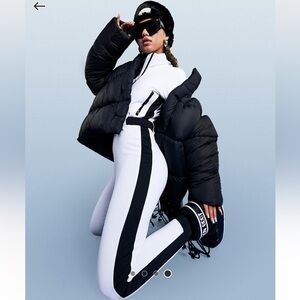ASOS 4505 White and Black Ski Jumpsuit snow suit onesie